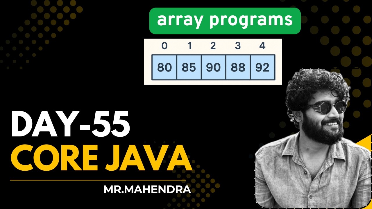 || core java || day - 55 || arrays || - YouTube