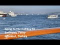 Walking to Board the Ferry from Kadikoy to Eminonu in Istanbul, January 4, 2022
