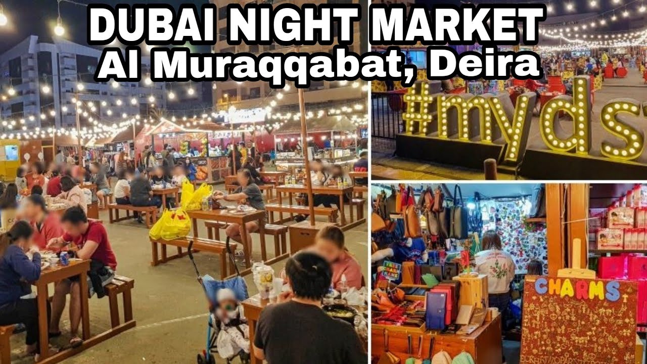 Al MURAQQABAT NIGHT MARKET DUBAI | ASIAN STREET FOOD| MILES VLOGS