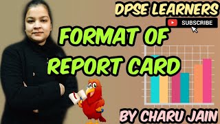 What Is Report Card ? Format Of Report Card | Planning And Organisation Of A Preschool Education