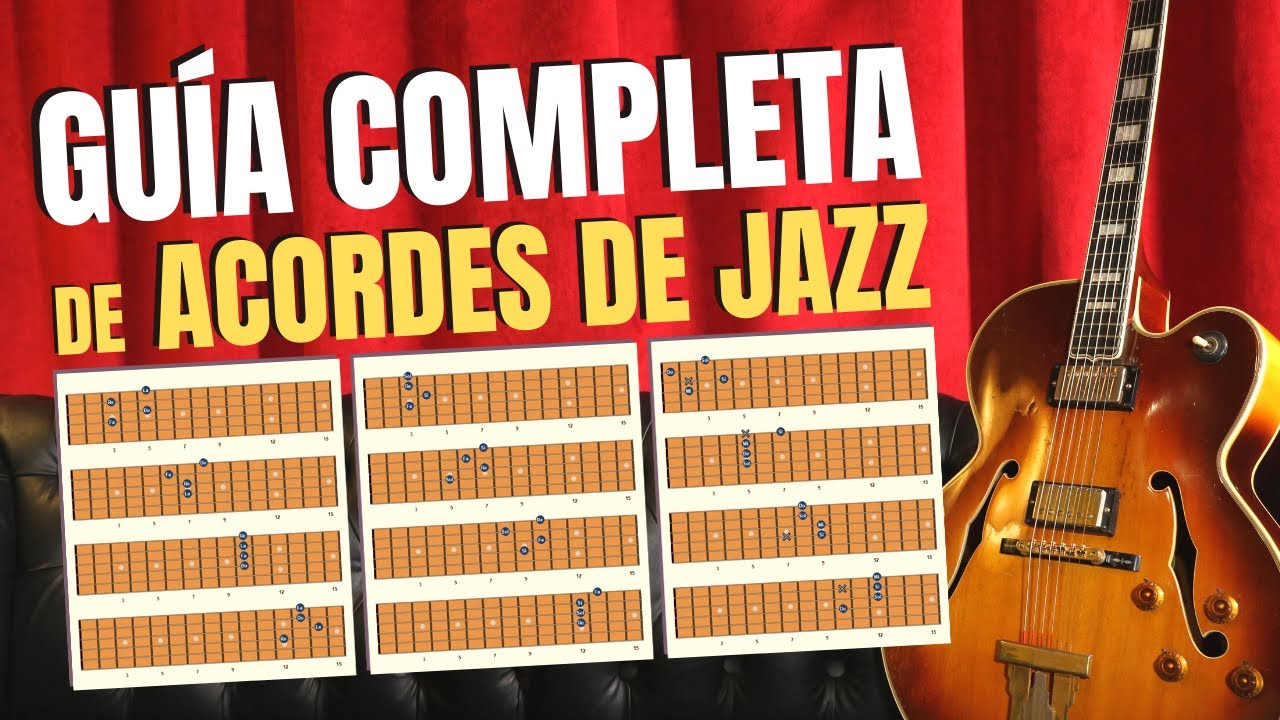 Acordes de GUITARRA JAZZ: todos los DROPS posibles en 2do-5to-1ero