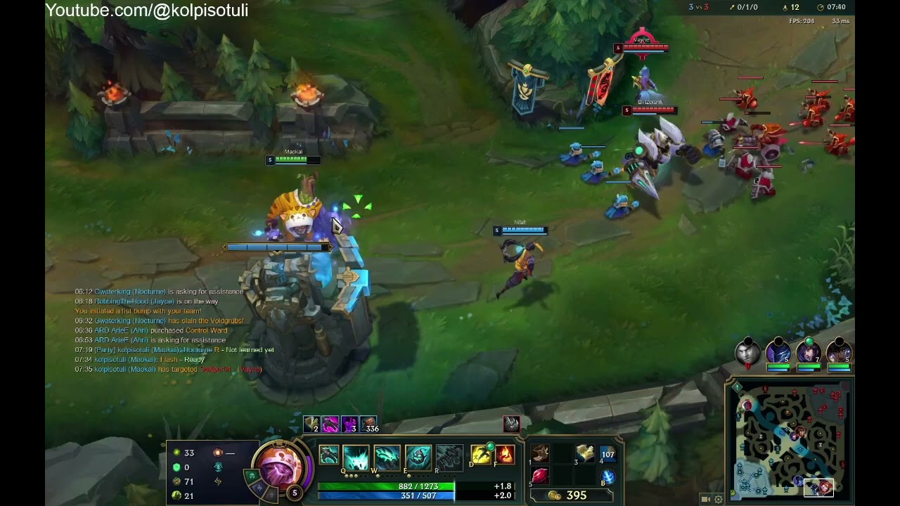 MAOKAI & Nilah vs BLITZCRANK & Vayne (Support) | EUNE Platinum | 14.8 | Gameplay & Review