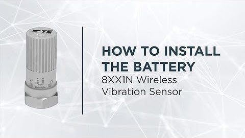 Wireless Vibration Sensor Battery Installation Guide