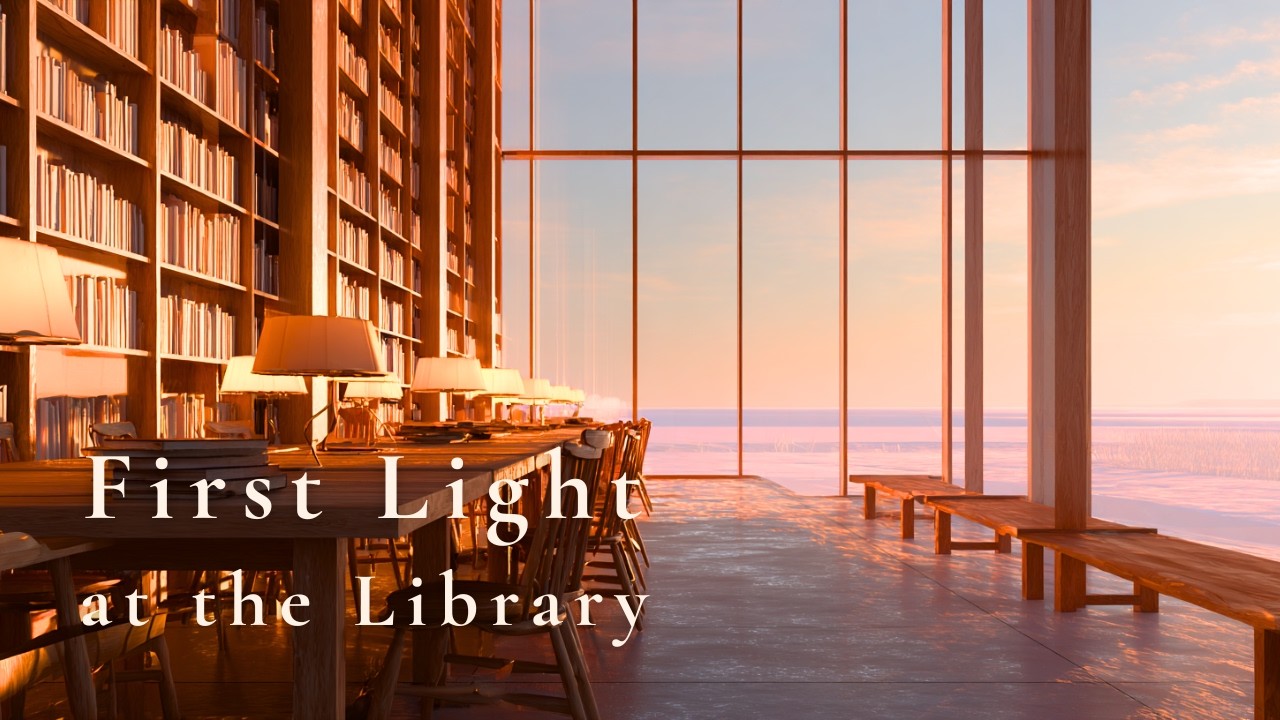 First Light at the Library - Deep Focus Piano Music for Study & Work (3 Hours)