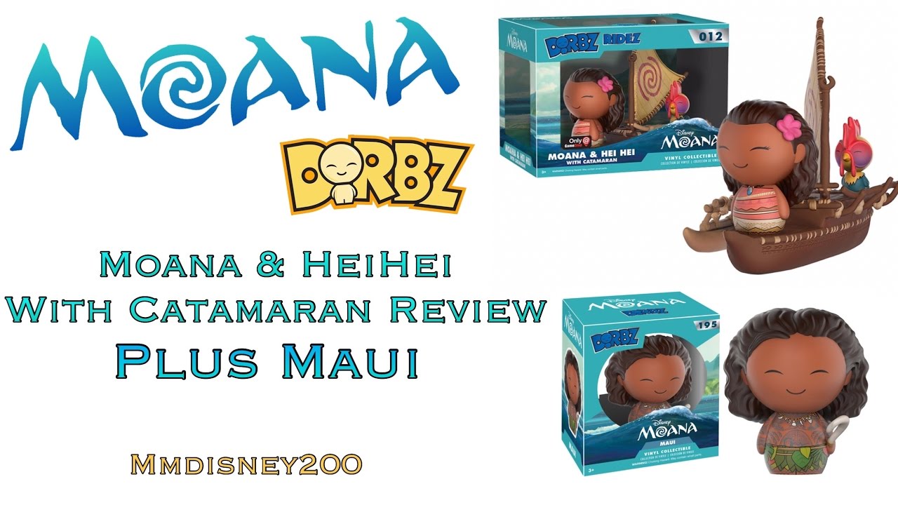 Disney's MOANA and Hei Hei DORBZ with 