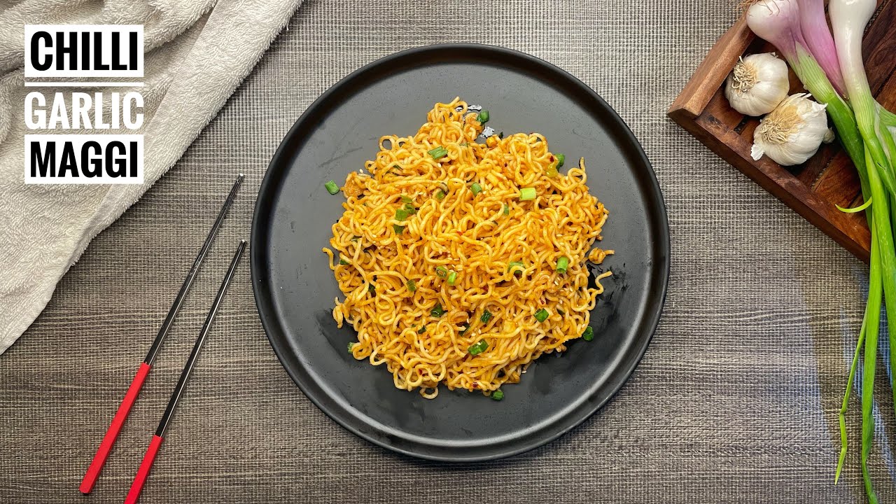 Chilli Garlic Maggi Spicy Maggi Viral Recipe YouTube