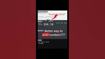 ➕ SUM Python Function #pythonforbeginners #shorts