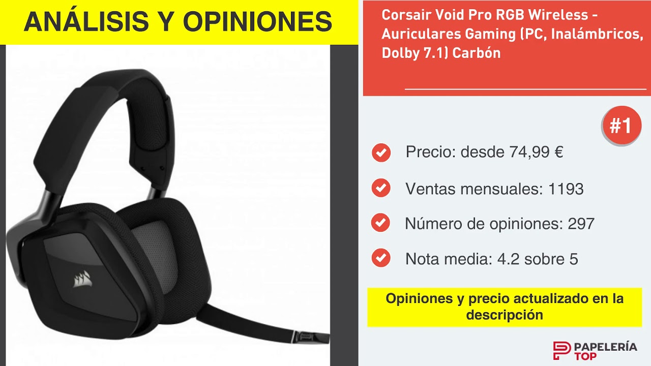 Corsair Void Rgb Elite Inalambricos 7.1 Carbon Audifonos Gamer