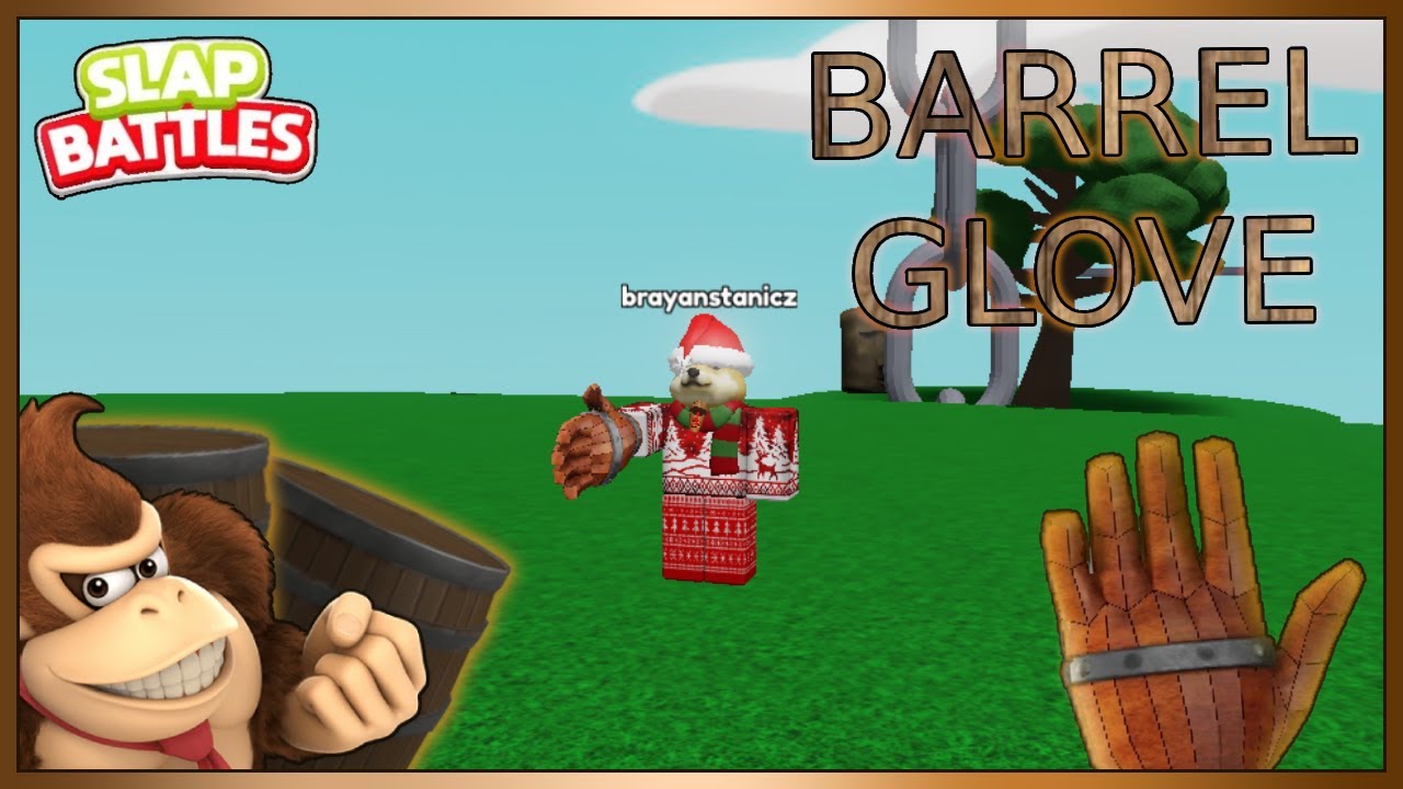 [Roblox] Slap Battles How To Get Barrel Glove + Showcase - YouTube