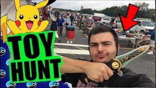 Toy Hunting At The Flea Market.....+ BIG VINTAGE POKEMON SCORE & More!