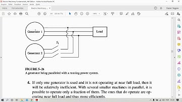PARALLEL OPERATION OF SYNCHRONOUS GENERATORS - A Discussion