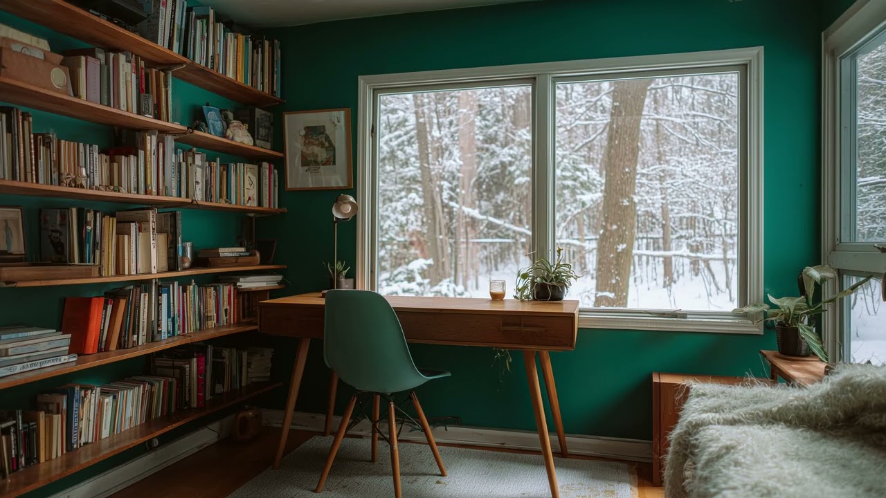 [playlist] 눈 내리는 날, 재즈가 흐르는 서재 |  relaxing work & study jazz