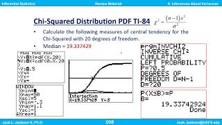 Statistics 4.8.1 Chi squared Distribution Review