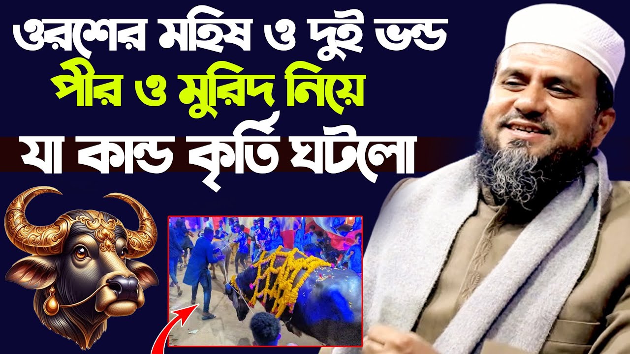 ওরশের মহিষ ও দুই ভন্ড পীর ও মুরিদ নিয়ে যা কান্ড কৃর্তি ঘটলো - Mostak Foyezi Waz 2024