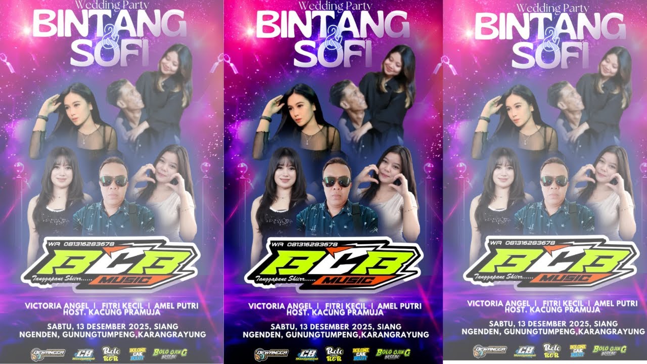 🔴#LIVE BCB MUSIC - WEDDING PARTY - DEWANGGA AUDIO - GUNUNGTUMPENG .KARANGRAYUNG - 13 DESEMBER 2025