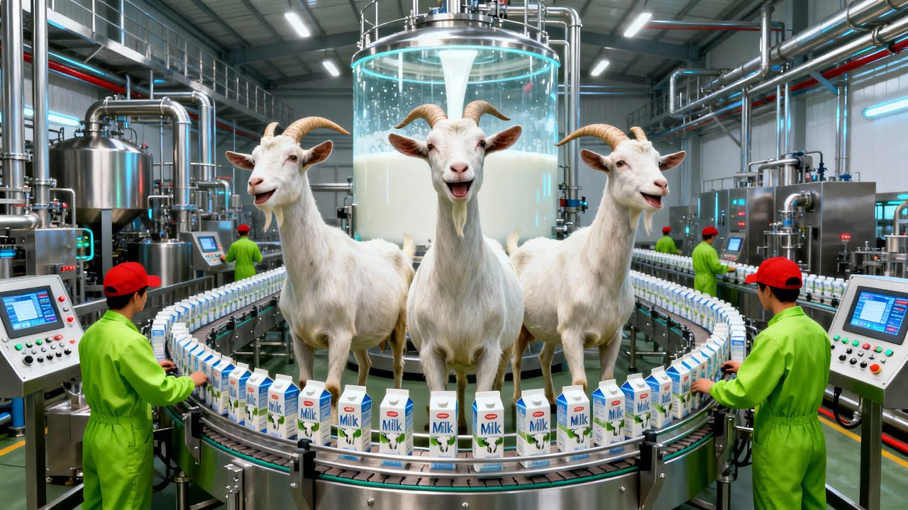 Inside a Modern Freeze-Dried Goat Milk Factory | How Goat Milk Powder Is Made (Full Process)