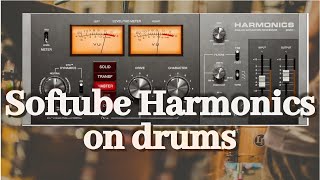 Softube Harmonics saturation plugin on drums