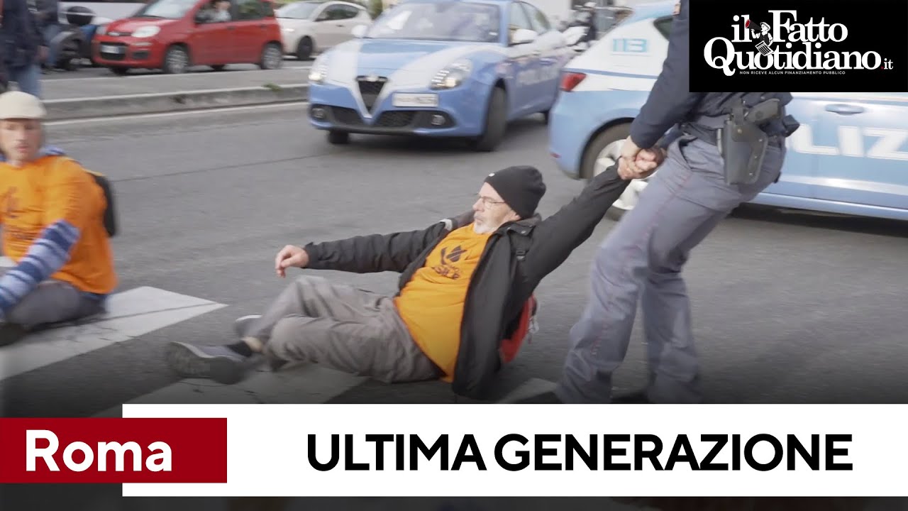 Roma, Ultima Generazione blocca il traffico: 