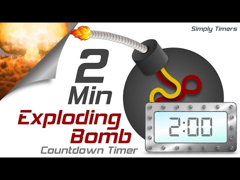 2 min exploding countdown timer