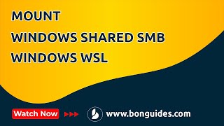 how to mount a windows share into windows subsystem for linux wsl