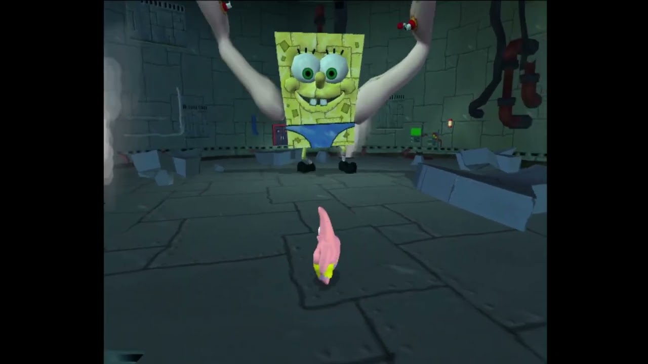 Battle for bikini bottom Unused boss with sounds
