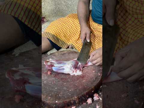 Goat Meat processing in the Market  #reels #shorts #foodie