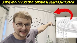 Installing a Flexible Shower Curtain Track