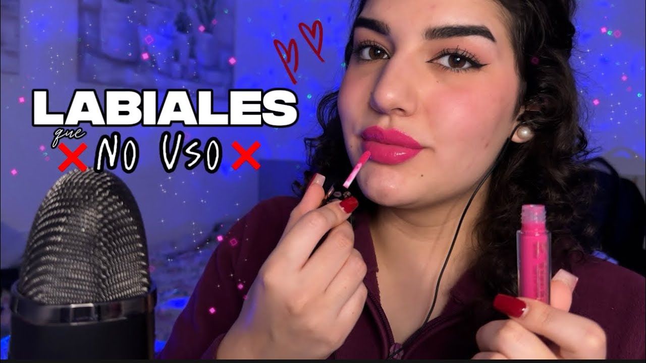 ASMR PROBANDO LABIALES QUE NO USO💄❌