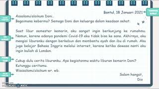 Writing Personal Experience Letters Grade 3 Theme 5 Subtheme 3