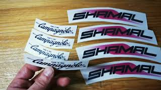 campagnolo shamal wheelset rim decals egovinyls