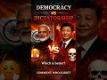Democracy vs Dictatorship 🙄 🤌🤌 I