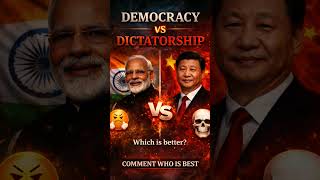 Democracy vs Dictatorship 🙄 🤌🤌 I
