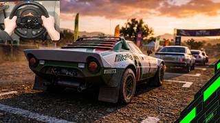 300HP Lancia Stratos Stradale 1974 Rally Forza Horizon 5 |Thrustmaster T300RS GT Steering Wheel