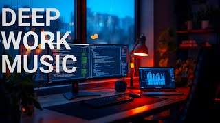 Deep Work Music : Coding in a Cinematic Night Workspace