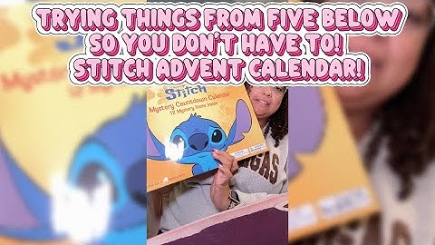 Unboxing the CUTEST Stitch Advent Calendar from Five Below! 🩵🎄