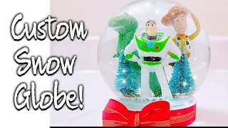 DIY: How to make a Dollar Tree Christmas Toy Story Snow Globe ! Easy!