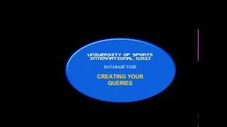 USI IT SBA LECTURE 6   CREATING QUERIES