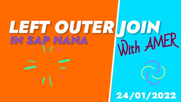 LEFT OUTER JOIN in SAP HANA