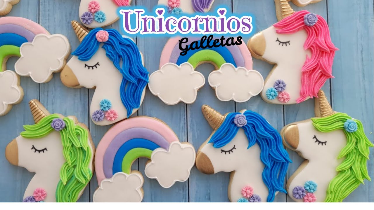 COMO HACER GALLETAS DE UNICORNIO DECORADAS CON ROYAL ICING.
