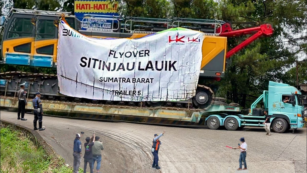 KABAR HARI INI !!! Alat-Alat Raksasa Super Megah Asal Luar Negeri Berdatangan Flyover Sitinjau Lauik