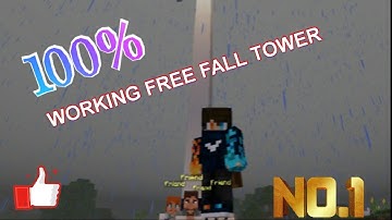 How to make a working free fall tower in minecraft!!