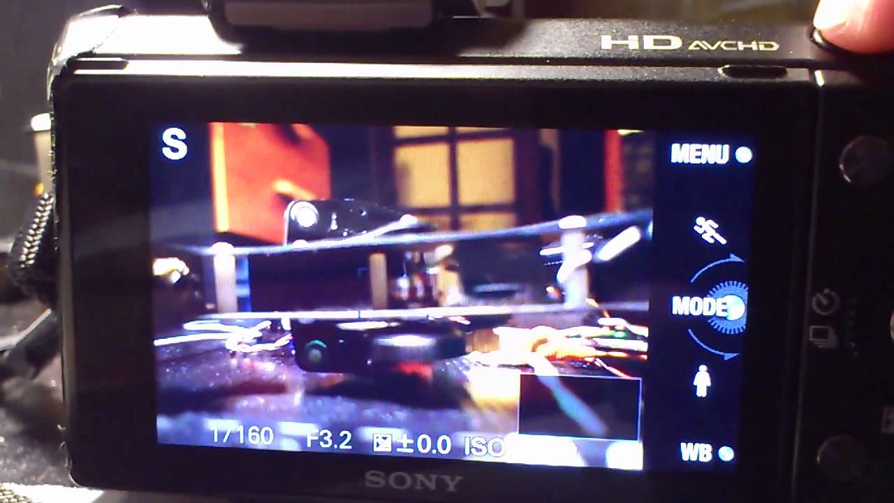 Test IR sterownika gimbala firmy Quadframe na Sony Nex 5n