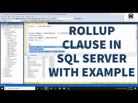 # 06. ROLLUP CLAUSE IN SQL SERVER WITH EXAMPLE