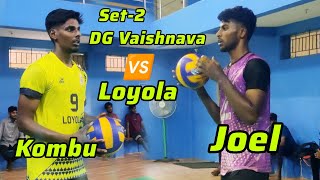 Set-2 interzone Match DG Vaishnava 🆚 Loyola #volleyballmatch#zonelmatch#volleyballtraining #volley