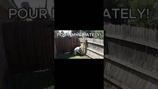 Setting a Fence Post WITHOUT Concrete? 🤯 #shorts