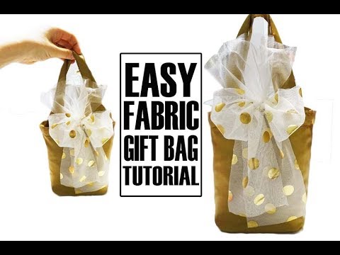 Comment coudre un sac cadeau tissu facile