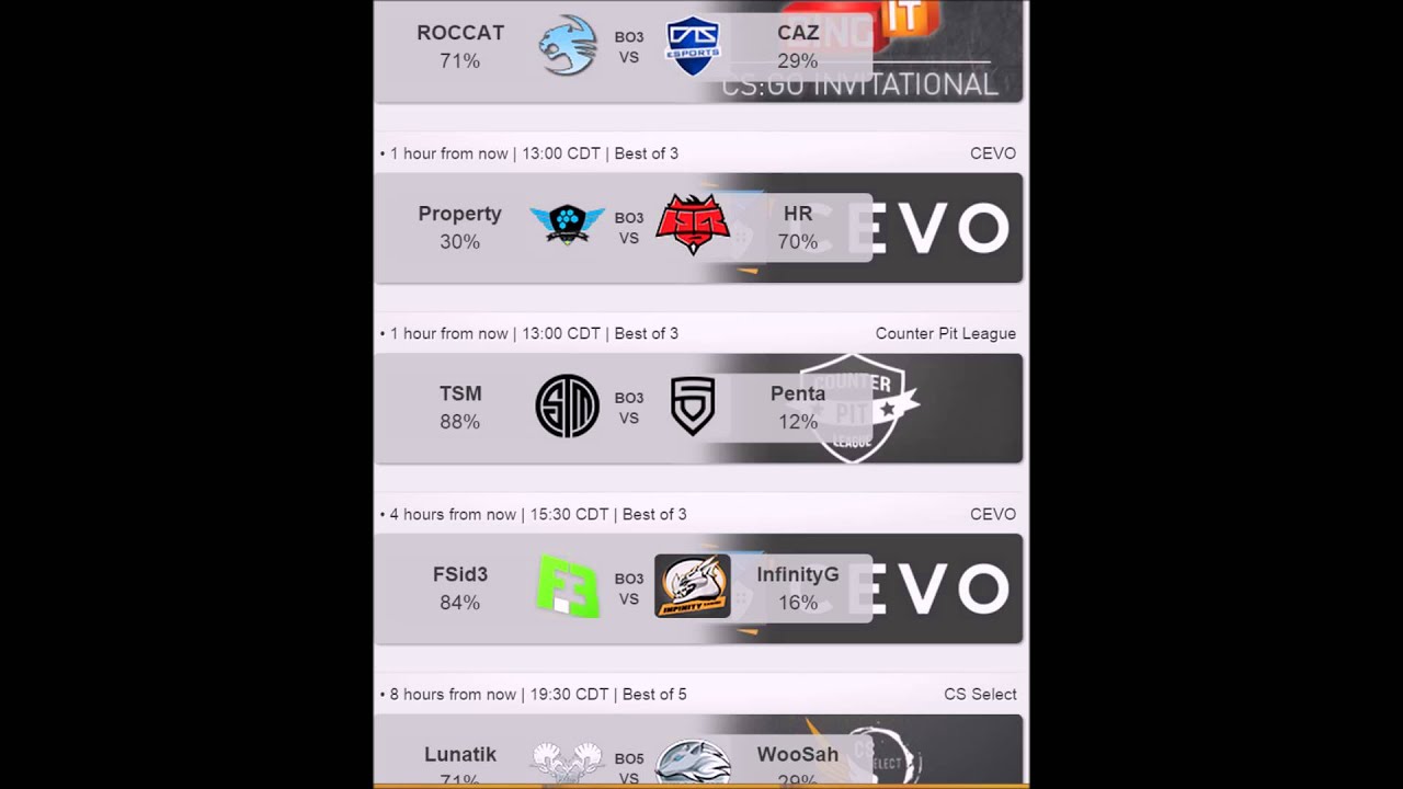 Roccat vs CAZ Property vs HR- Anon Titan CSGO Lounge Betting Advice