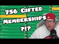 They gifted HOW MANY Channel Memberships!?!?!