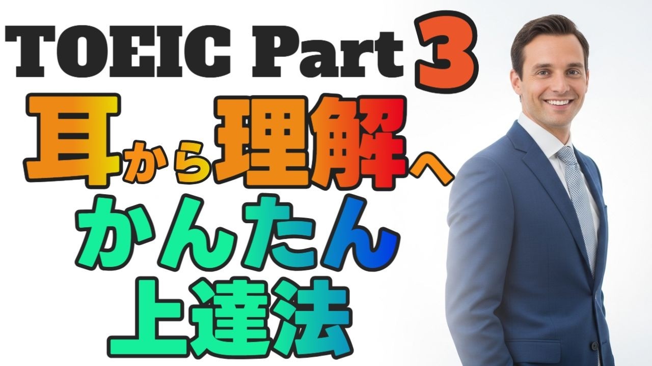 TOEIC Part3が苦手な人専用｜会話がクリアに聞こえるようになる実践練習動画