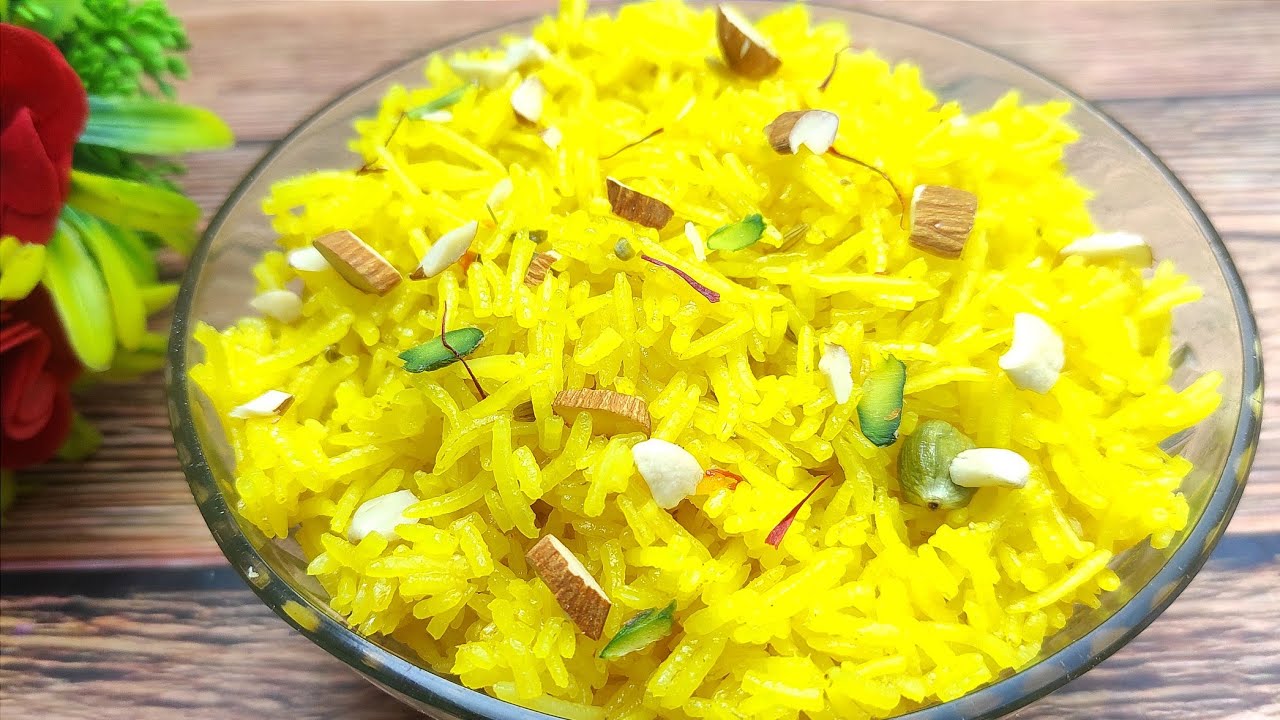 Meetha Rice बसंत पंचमी के लिए मीठे चावल बनाना सीखे हलवाई जैसे | Meetha chawal ...